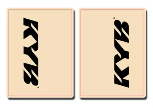 Déco fourche supérieur Flu Kayaba Noir