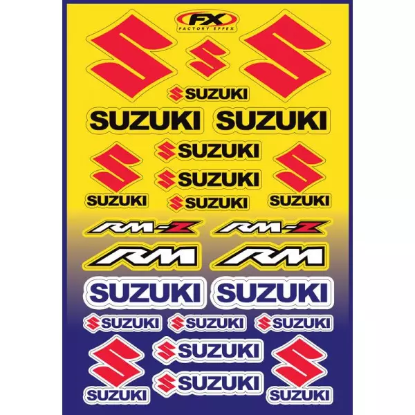 Planche stickers FX Suzuki RM Suzuki 250 RM