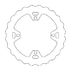 Disque frein Moto Master arriere plein Honda 250 CR