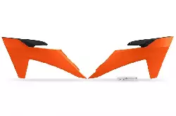 Ouies de radiateur UFO Orange KTM 125 EXC