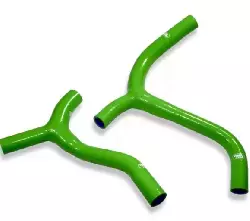 Kit Y durite radiateur Samco vert Kawasaki 450 KX-F