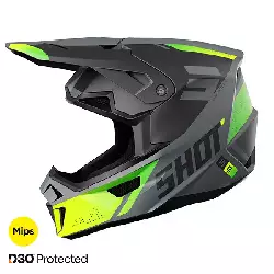 Casque Cross Shot Lite 2025 Ultra Jaune Fluo Mat