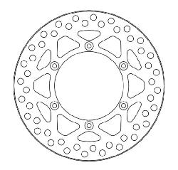 Disque frein arrière Moto Master MX vintage Kawasaki 125 KX