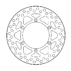Disque frein arrière Moto Master MX vintage