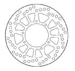 Disque frein avant Moto Master MX vintage Yamaha 490 YZ