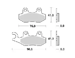Plaquettes frein avant Moto Master Racing Suzuki 125 RM