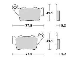 Plaquettes frein arriere  Moto Master Racing GP KTM 125 SX