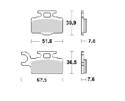 Plaquettes frein avant Moto Master Racing Kawasaki 65 KX