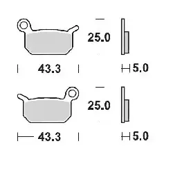 Plaquettes frein avant Moto Master Racing Husqvarna 50 TC