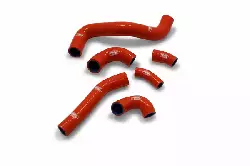 Kit durite radiateur Samco orange KTM 250 EXC-F