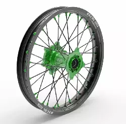 Roue arriere Kite Sport noir/vert rayon noir