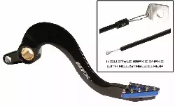 Pedale frein Yamaha RFX Bleu fixe