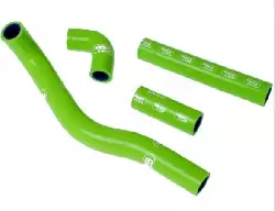 Kit durite radiateur Samco vert Kawasaki 500 KX