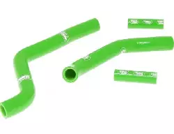 Kit durite radiateur Samco vert Kawasaki 125 KX