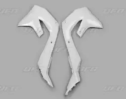 Ouies de radiateur UFO Blanc Kawasaki 250 KX-F