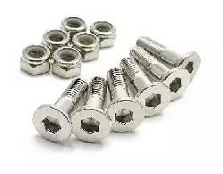 6 Vis couronne + ecrous