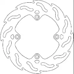 Disque frein Moto Master Flame arriere Kawasaki 80 KX