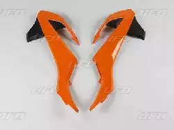 Ouies de radiateur UFO Orange KTM 65 SX