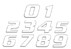 Numeros course SX 200x250 mm
