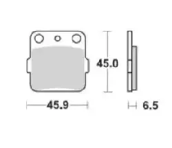 Plaquettes frein arriere  Moto Master Racing GP Yamaha 80 YZ
