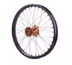 Roue avant Kite Sport 21x1.60 noir/orange