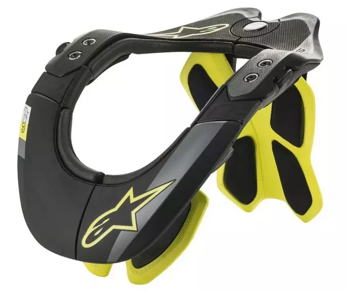 Bionic Neck Support Alpinestars BNS TECH-2 Jaune Fluo/Noir
