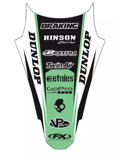 Déco garde boue arrière Kawasaki Kawasaki 125 KX