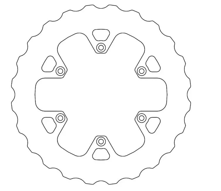 Disque frein Moto Master arriere plein Gas Gas 125 MC