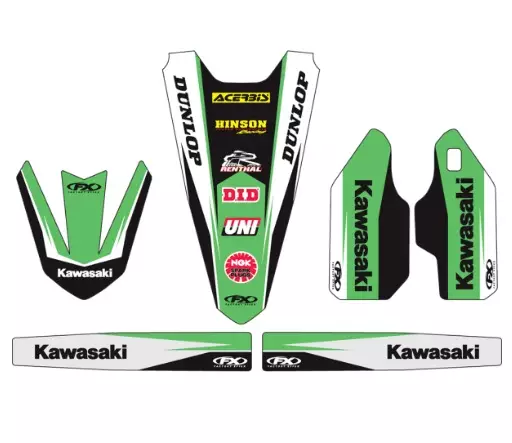 Kit déco complet garde boue FX Kawasaki