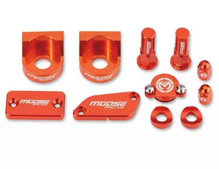 Kit pieces anodisees Moose Racing orange
