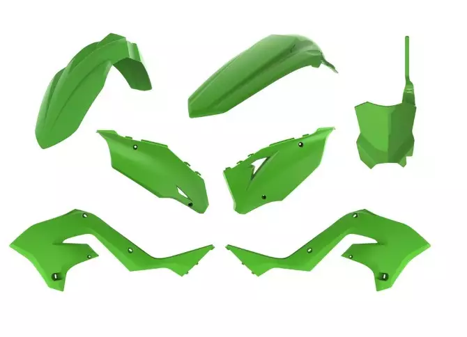 Kit plastique Polisport Kawasaki restyle KX 125/250 vert Kawasaki 250 KX