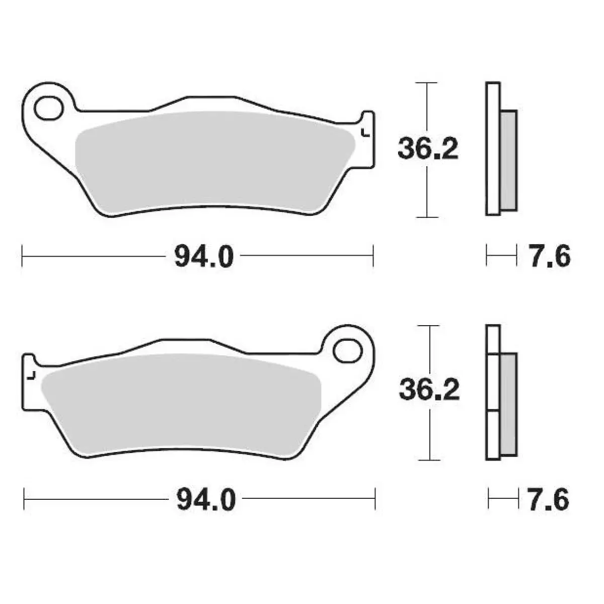 Plaquettes frein avant Moto Master Racing GP KTM 500 EXC-F