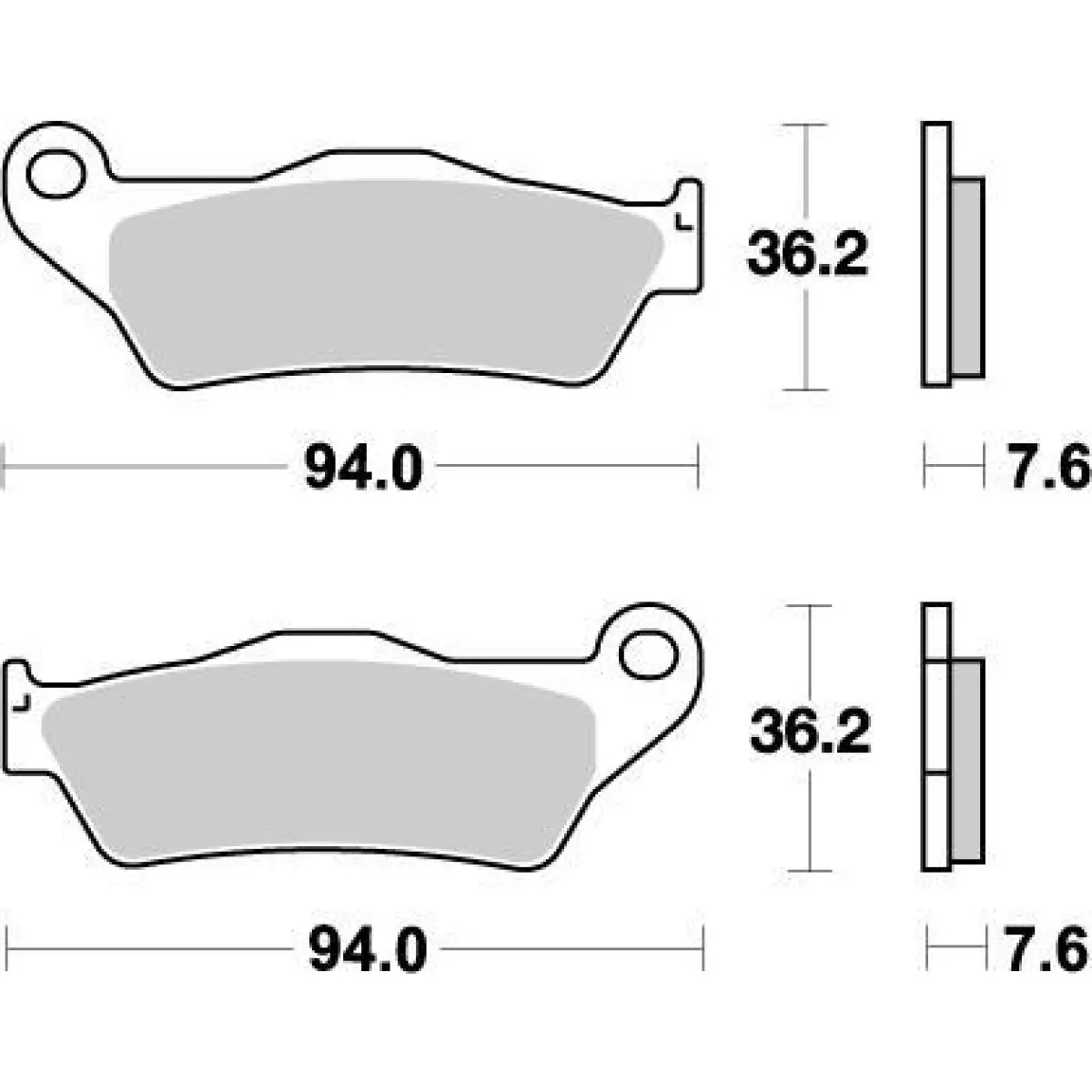 Plaquettes frein Moto Master Nitro avant 21 KTM 250 SX-F