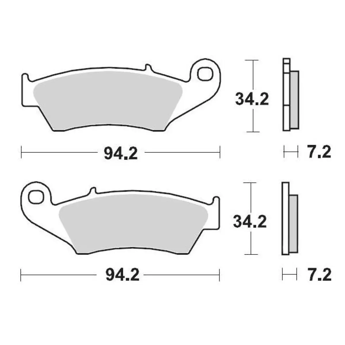 Plaquettes frein Moto Master Nitro avant 21 Yamaha 450 YZ-F