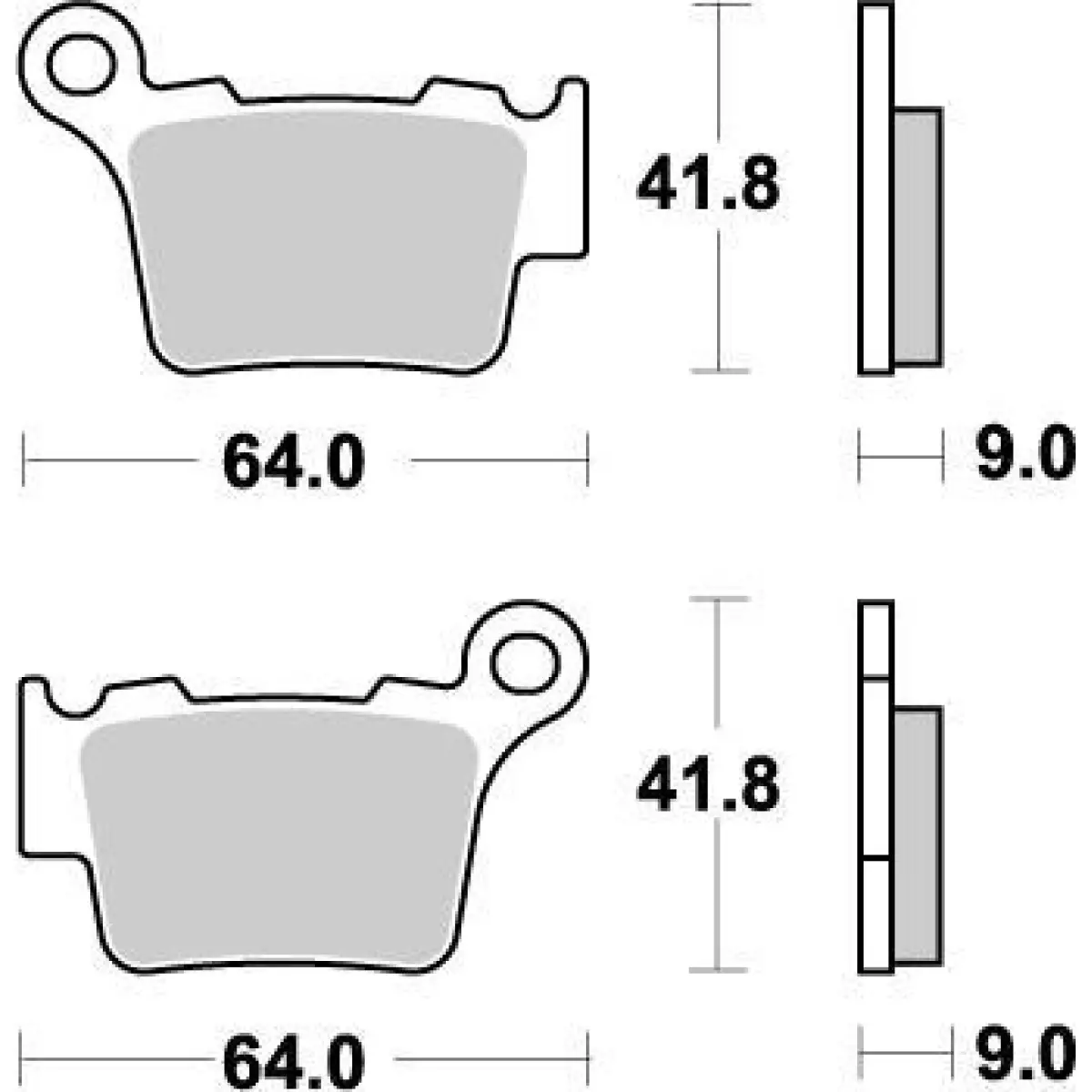 Plaquettes frein Moto Master Nitro arriere 21 KTM 450 EXC-F