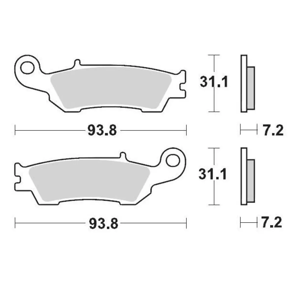 Plaquettes frein avant Moto Master Racing GP Yamaha 450 WR-F