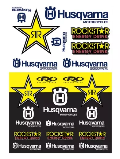 Planche sticker motocross Husqvarna Racing Husqvarna 250 FC
