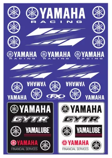 Planche sticker motocross Yamaha Racing Yamaha 250 YZ