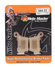 Plaquettes frein Moto Master Nitro arriere 21