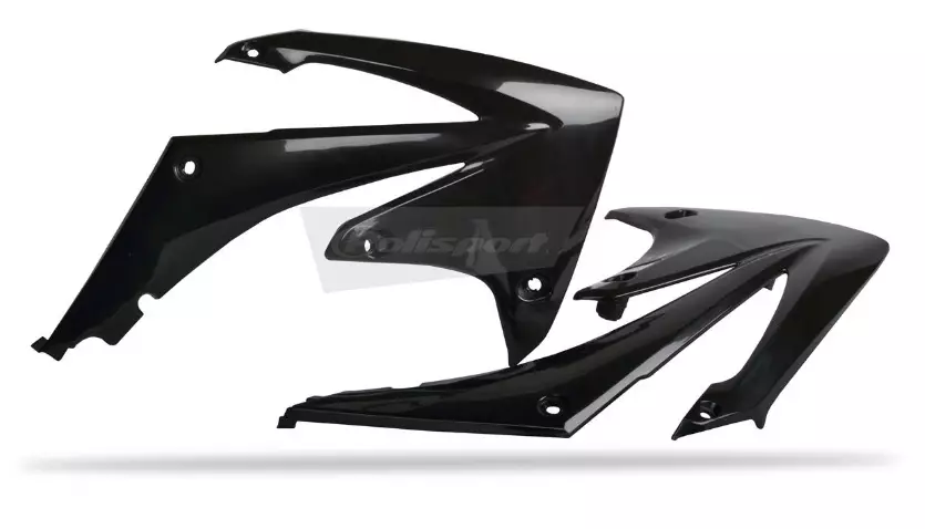 Ouies de radiateurs Polisport Noir Honda 450 CR-F
