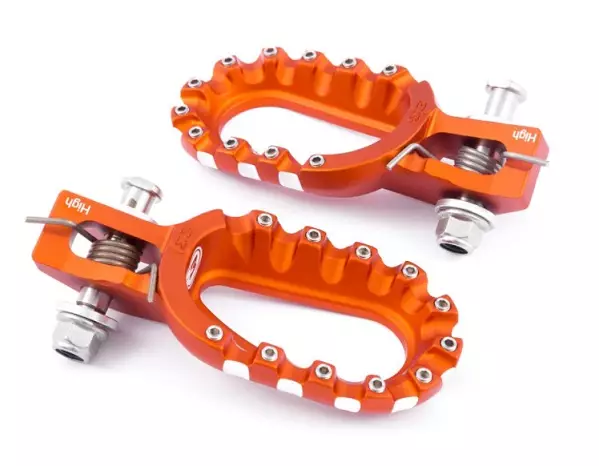 Repose pieds S3 Hard Rock Curve bas orange KTM 300 EXC