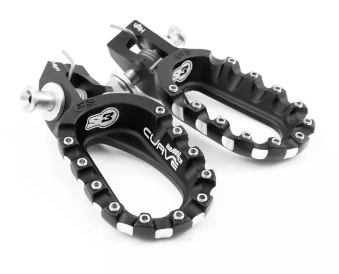 Repose pieds S3 Hard Rock Curve haut noir Gas Gas 125 MC