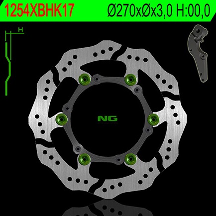 Disque frein avant NG Petale 270 mm KTM 150 SX